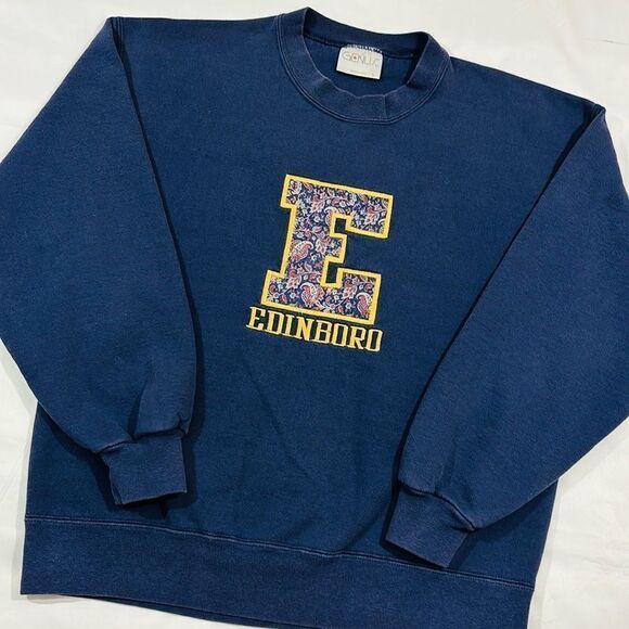 Vintage Edinboro University College Crewneck Sweater - Picture 1 of 6